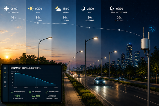 Dynamiske belysningsprofiler: Sådan ændres lysstyrken automatisk over døgnet
