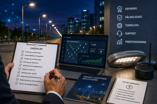 Hvad skal man undersøge, før man indgår aftale med en smart lighting-leverandør?